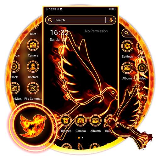 Fire Dove Launcher Theme 1.0.1