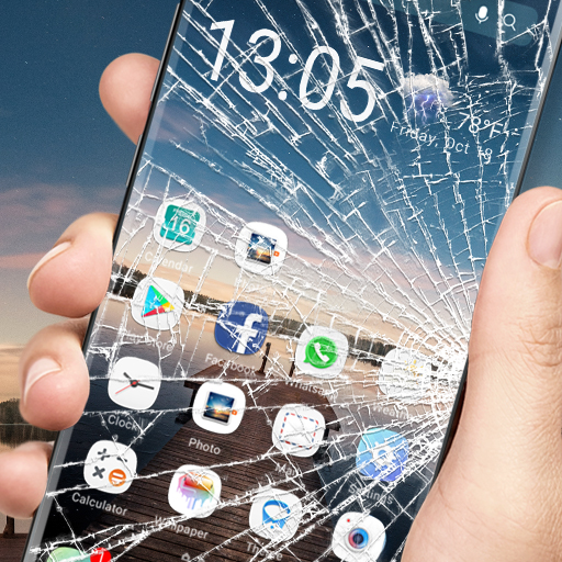 Broken Screen Launcher for Prank icon