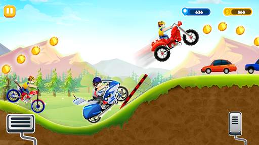 Moto Bike Uphill Racing Fun- Free games for kids screenshot 1