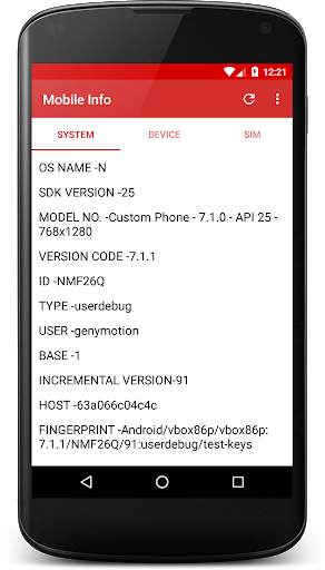 Mobile Info screenshot 1