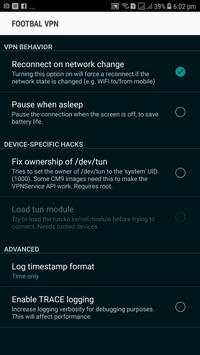 Footbal vpn screenshot 1