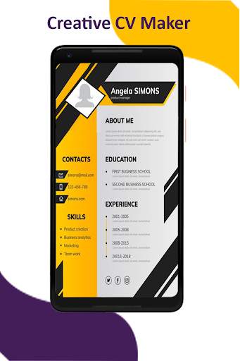 CV Maker App : Resume Maker screenshot 1