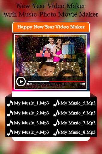 New Year Video Maker with Music-Photo Movie Maker screenshot 5