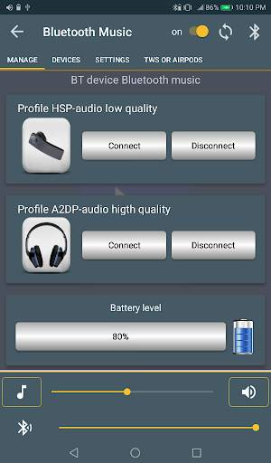 Bluetooth Music Widget Battery screenshot 10