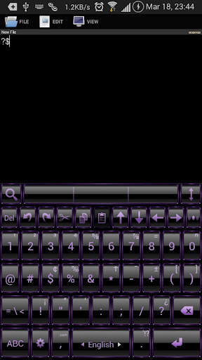 AI Keyboard Theme Frame Purpl screenshot 3