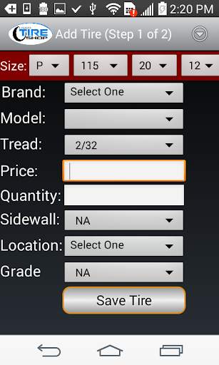 Used Tire Shop Inventory screenshot 2