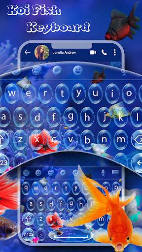 Koi Fish Keyboard Theme स्क्रीनशॉट 3