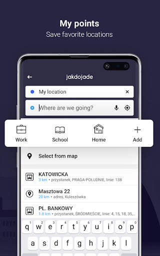Jakdojade: public transport screenshot 6