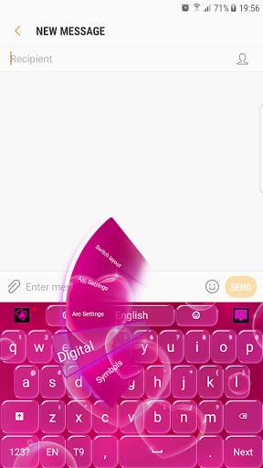 Bubbles Keyboard скриншот 2