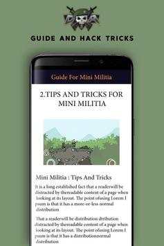Guide For Mini Militia Battle 2020 screenshot 5