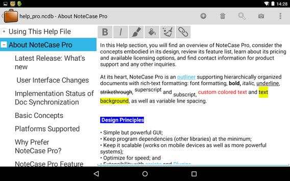 NoteCase Lite screenshot 2