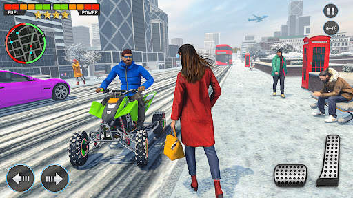 ATV Bike Games Taxi Simulator screenshot 9