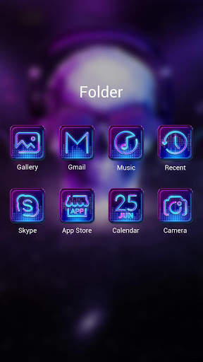 DJ Skull GO Launcher Theme screenshot 4
