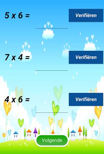 Tafels van vermenigvuldiging screenshot 5