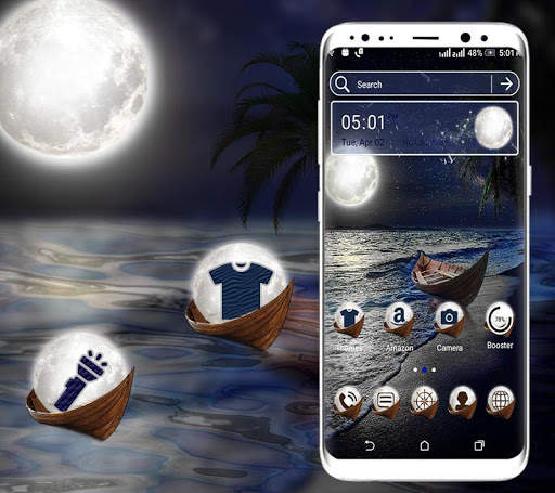 Sea Moon Launcher Theme screenshot 1