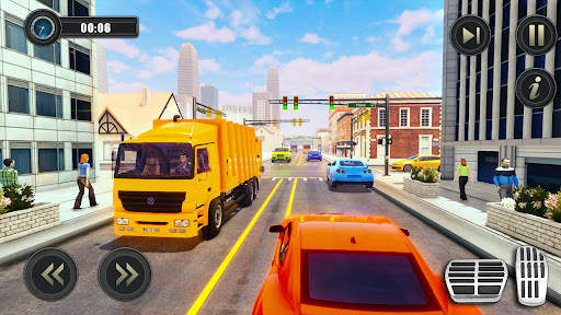 Garbage Clean Truck Driver Sim screenshot 2
