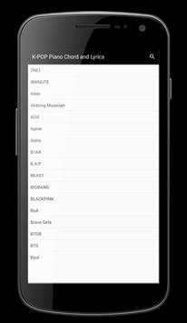 KPOP Piano Chord and Lyrics screenshot 7