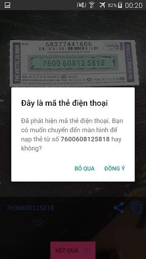Quét thông tin - Quét thẻ cào screenshot 2