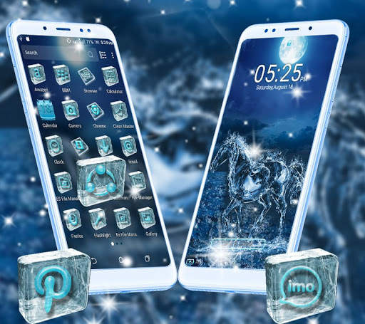 Blue Ice Horse Launcher Theme screenshot 3
