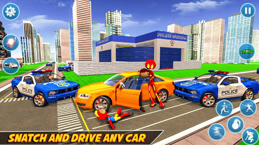 Poppy Rope Hero Stickman Games screenshot 7