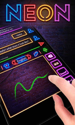 Neon GO Keyboard Theme & Emoji screenshot 5