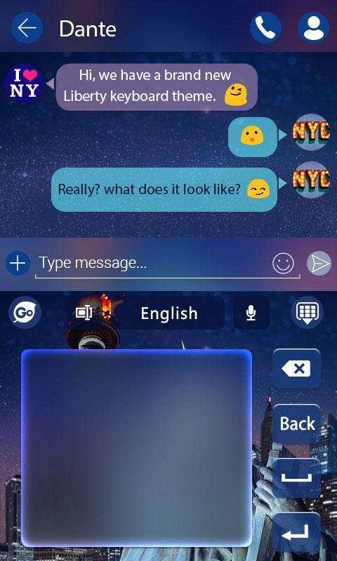 Liberty GO Keyboard Theme screenshot 5