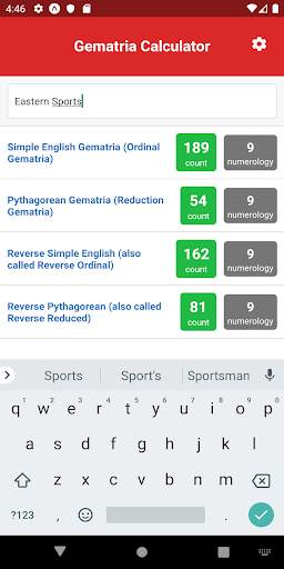 GEN Gematria Calculator screenshot 1