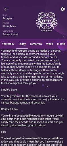 Scorpio Daily Horoscope screenshot 2