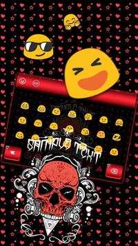 Cool Skull Keyboard Theme screenshot 3