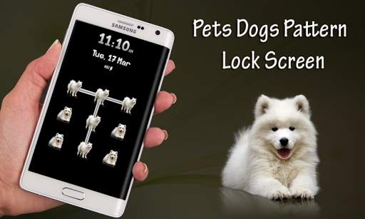 Pets Dogs Pattern Lock Screen screenshot 1