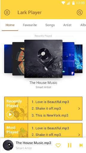 Lark Player Theme - Yellow screenshot 2