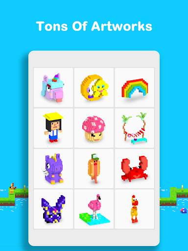 Voxel - 3D Color by Number & Pixel Coloring Book screenshot 13