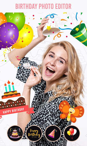Happy Birthday Frame - Happy Birthday Photo Editor screenshot 1
