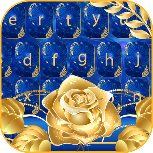 Blue Gold keyboard Theme icon