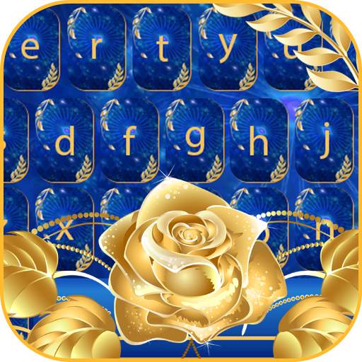 Blue Gold keyboard Theme 1.0