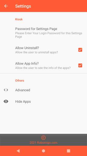 Robo Launcher Kiosk screenshot 1