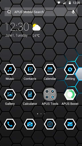 Honeycomb-APUS Launcher theme screenshot 1