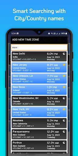 World Time Zone Clock Time now screenshot 6