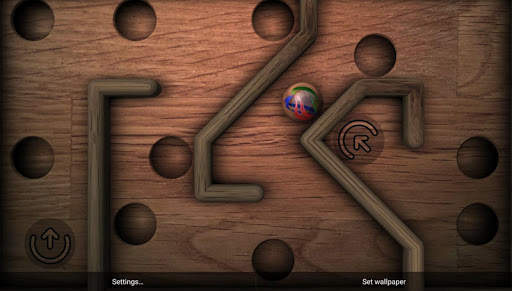 Marble Maze Wallpaper Game screenshot 8