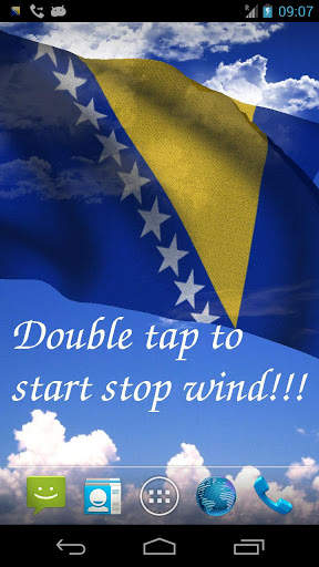 Bosnia Flag Live Wallpaper screenshot 2