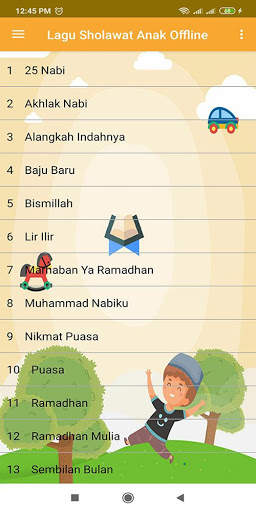 Lagu Sholawat Anak Full Offline screenshot 3