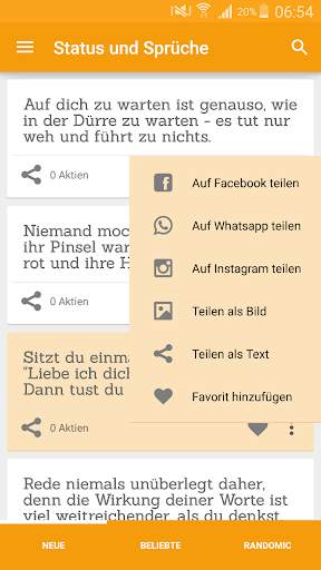 Sprüche für alle Gelegenheiten screenshot 2