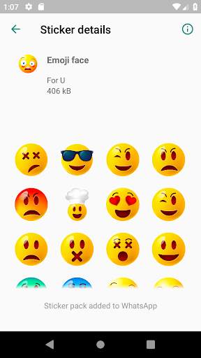 funny emojis Sticker for Whatsapp WAStickerapp screenshot 1