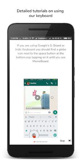 Meme Keyboard:GIF's,Memes for WhatsApp, Messenger. screenshot 6