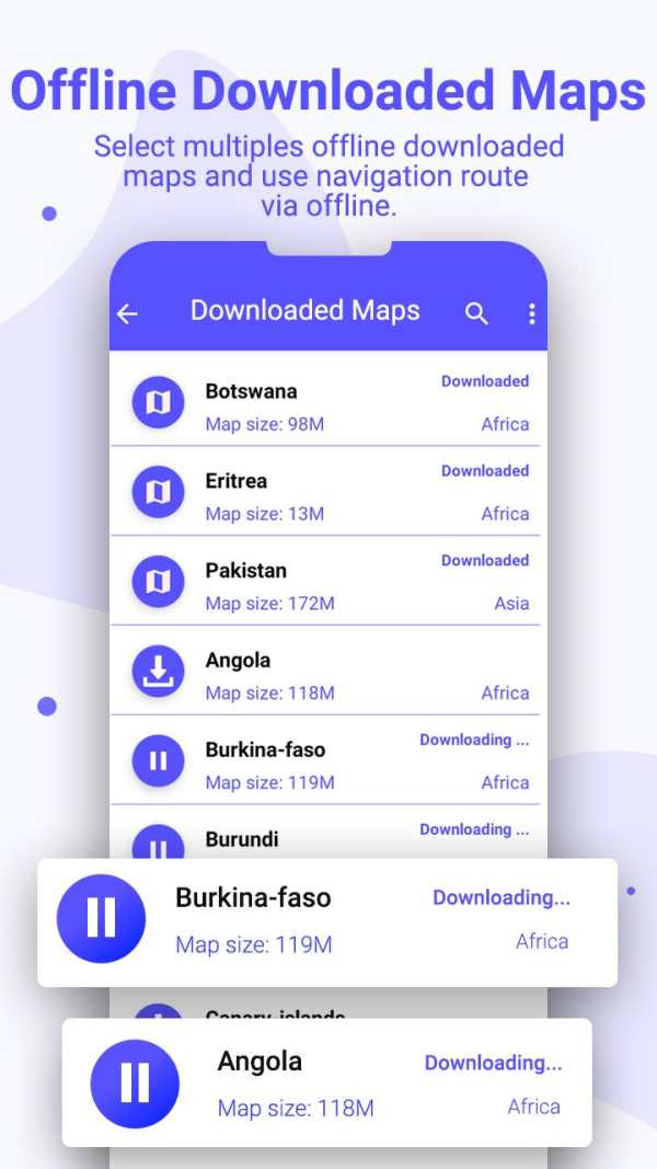 Free offline navigation & offline gps route track screenshot 6