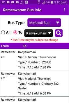 Rameswaram Bus Info screenshot 6