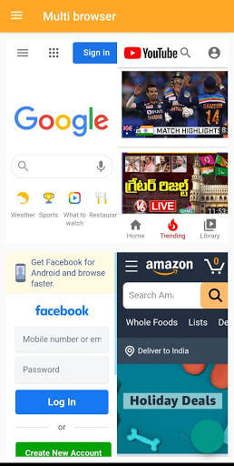 Multi Browser- Browser with multiple screens screenshot 5