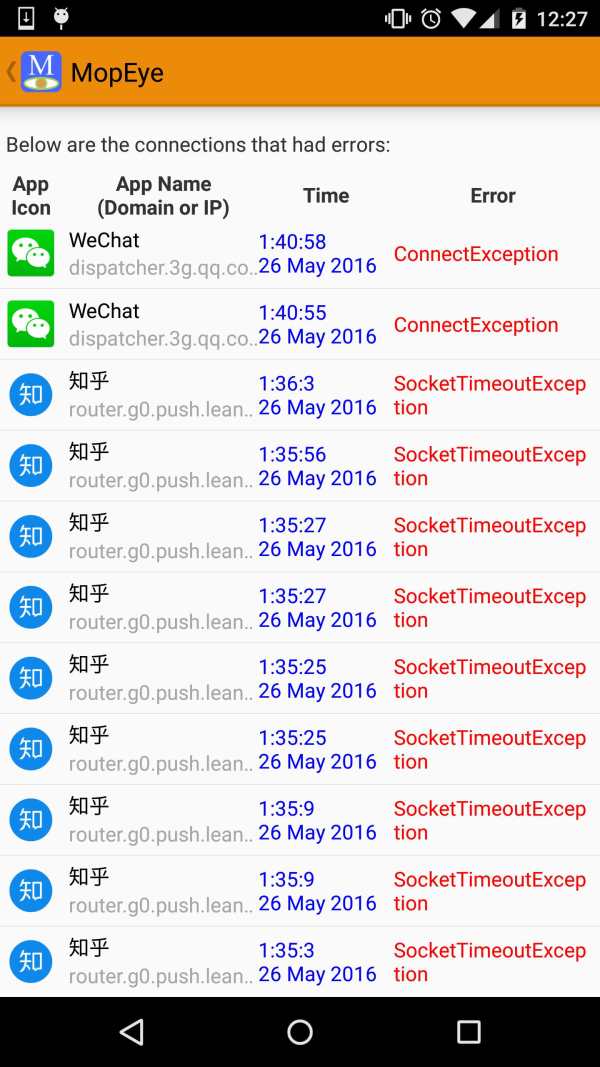MopEye: Per-app Speedtest + Packet Sniffer screenshot 8