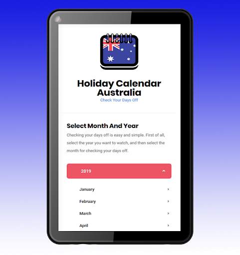 Australia Holiday Calendar 2021 - Calendar Free скриншот 6