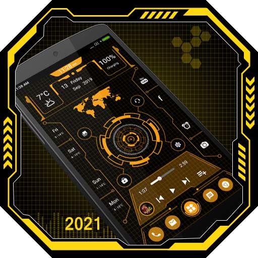 Futuristic Launcher - App lock, Hide App 22.0